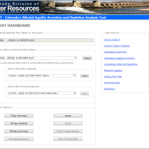 Alluvial Aquifer Accretions and Depletions Analysis Tool (AAADAT)